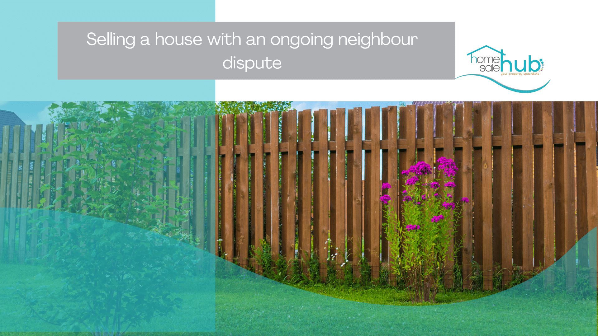 fence with purple flowers